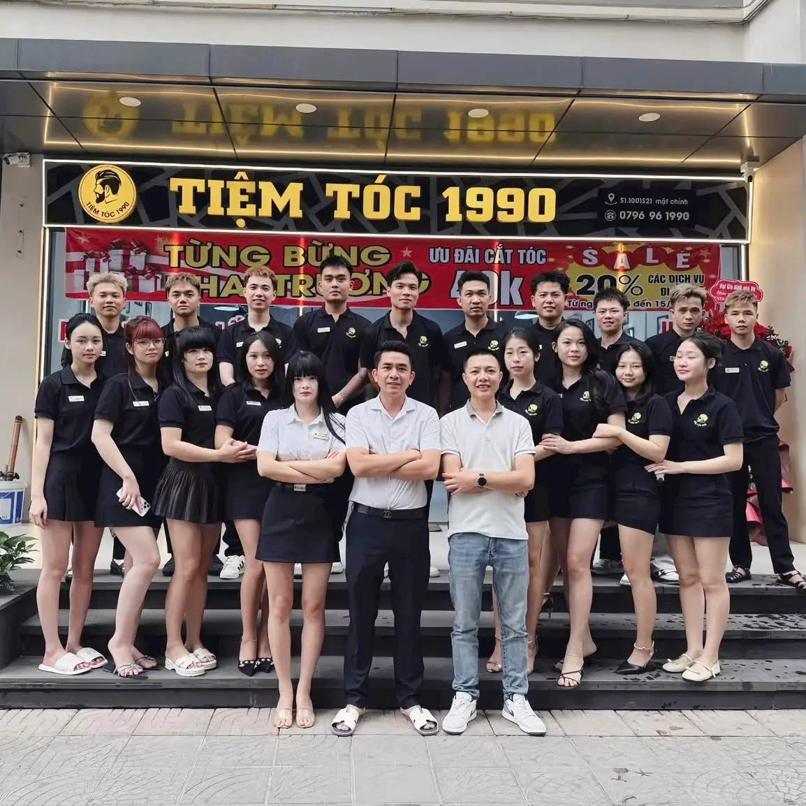 Cửa hàng Tiệm Tóc 1990 đã dùng dịch vụ 3SM Voice